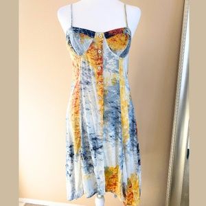[BAR III] Chambray Spaghetti Strap Dress